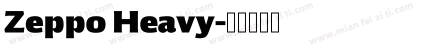 Zeppo Heavy字体转换